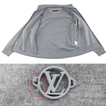 Louis Vuitton Hoodie Zip Up XL Gray Juj