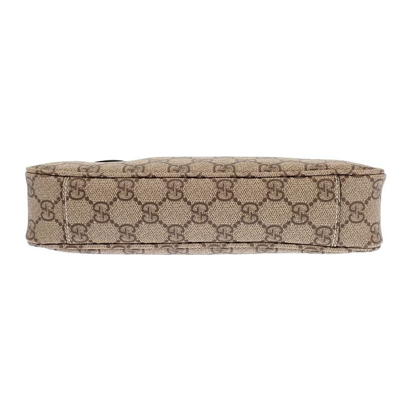 Gucci GG Emblem Small Faeaa 2-Way Shoulder Bag Leather Brown Gold