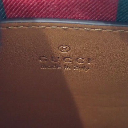 Gucci GG Emblem Small Faeaa 2-Way Shoulder Bag Leather Brown Gold