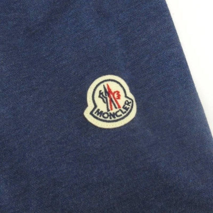 Moncler Tricolor Polo Shirt Short Sleeve Logo Patch Navy XL
