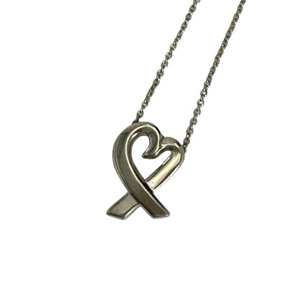 Tiffany & Co Necklace Picasso Loving Heart Pendant Silver