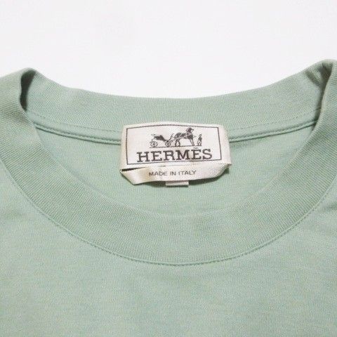 Hermes Velky Lov T-Shirt Cashmere Blend Top Short Sleeve Print Embossed Crew