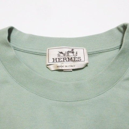 Hermes Velky Lov T-Shirt Cashmere Blend Top Short Sleeve Print Embossed Crew