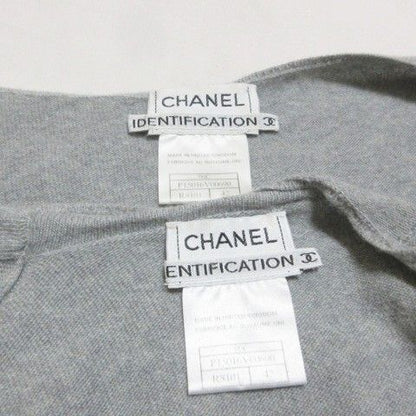 Chanel Identification Vintage 00c Ensemble Knit Cashmere Casual Cardigan