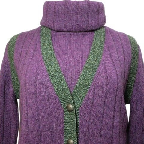Chanel Boutique Vintage Cashmere Ensemble Knit Vest Sweater Pullover Long