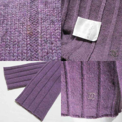 Chanel Boutique Vintage Cashmere Ensemble Knit Vest Sweater Pullover Long
