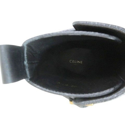 Celine Balki Buckle Diambout Platform Shoes 35 Black