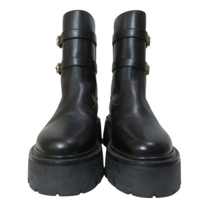 Celine Balki Buckle Diambout Platform Shoes 35 Black