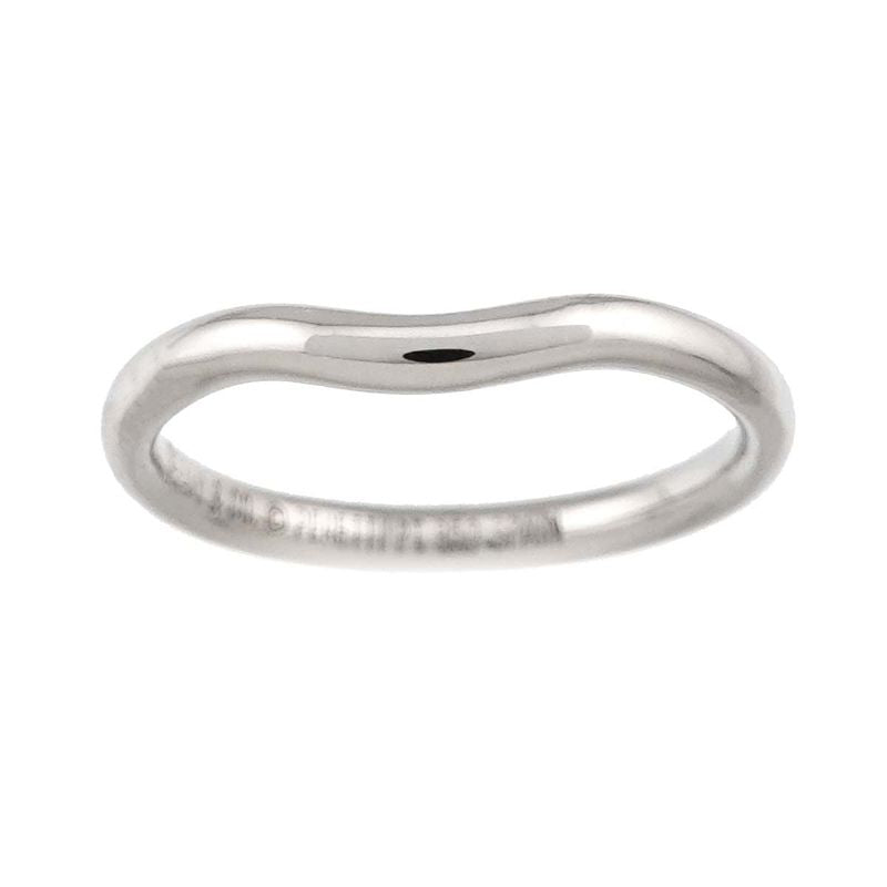 Tiffany & Co Curved Band Ring Pt Platinum