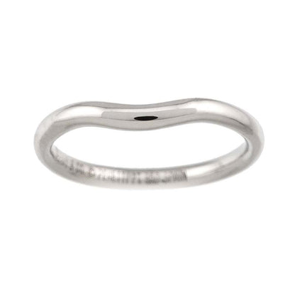 Tiffany & Co Curved Band Ring Pt Platinum
