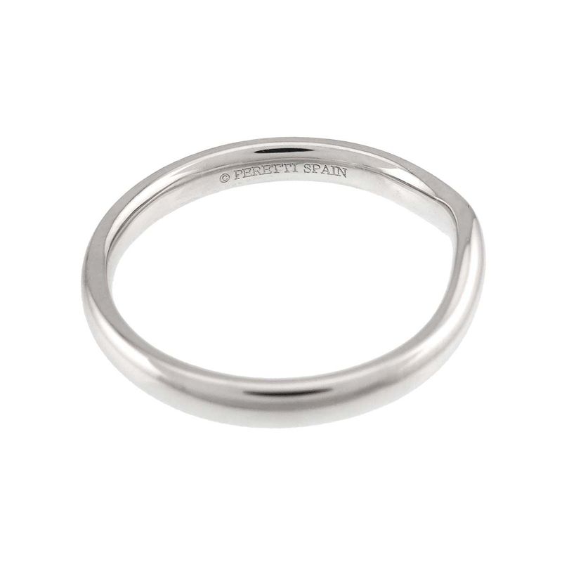 Tiffany & Co Wide Curved Band Ring Pt Platinum