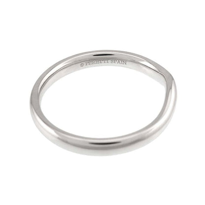 Tiffany & Co Wide Curved Band Ring Pt Platinum