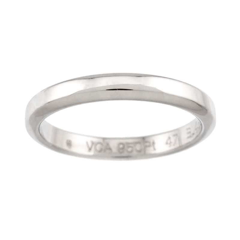 Van Cleef & Arpels Tendrement 47 Ring Width Pt Platinum