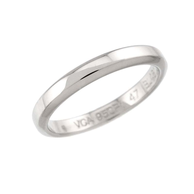 Van Cleef & Arpels Tendrement 47 Ring Width Pt Platinum