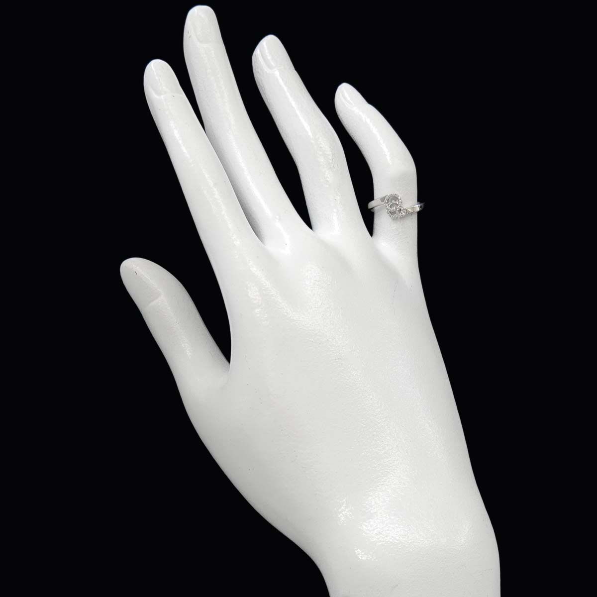Gucci GG Running Ring Diamond 18k WG White Gold