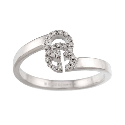 Gucci GG Running Ring Diamond 18k WG White Gold