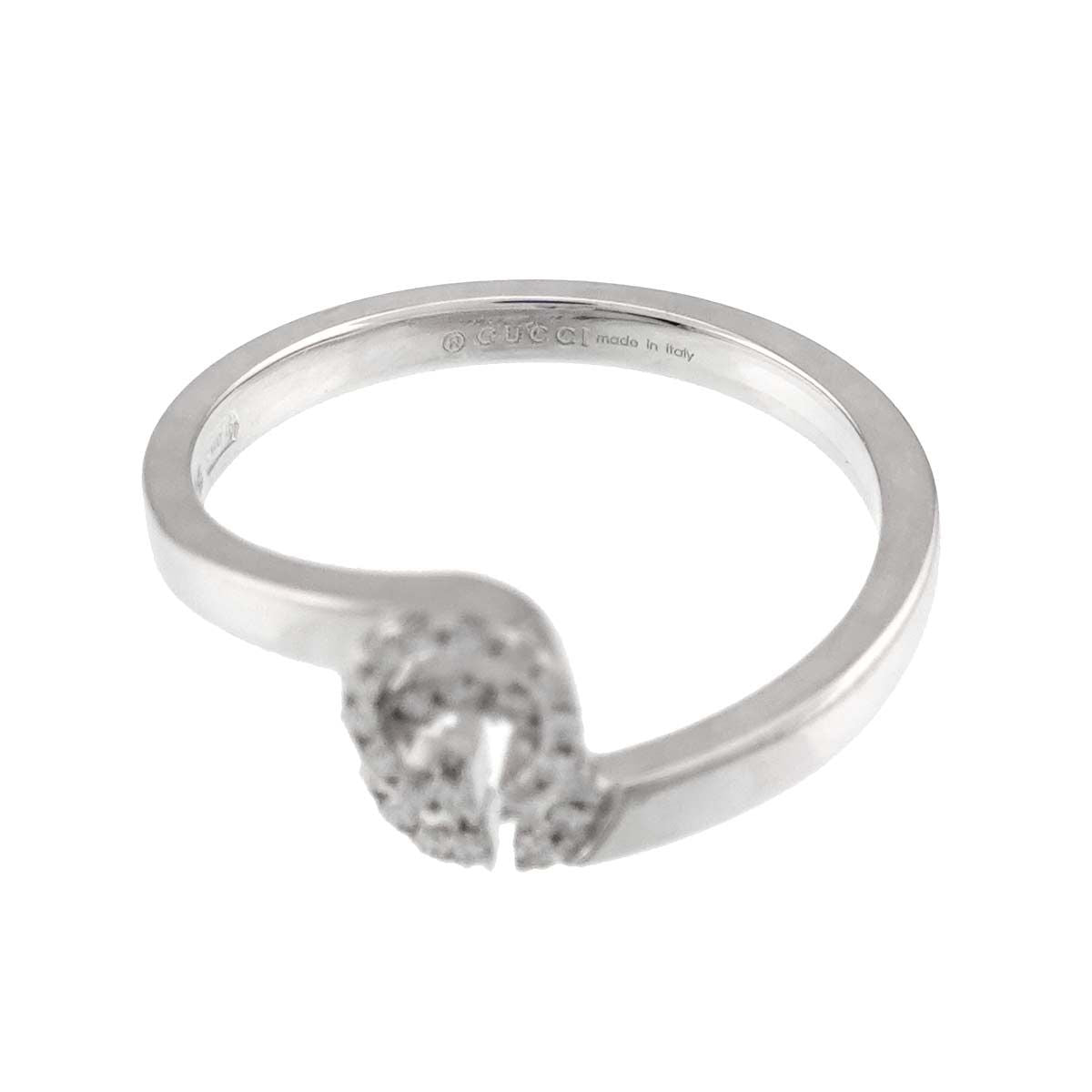 Gucci GG Running Ring Diamond 18k WG White Gold