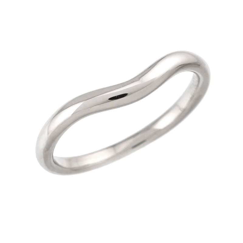 Tiffany & Co Curved Band Ring Pt Platinum