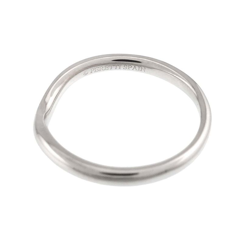 Tiffany & Co Curved Band Ring Pt Platinum