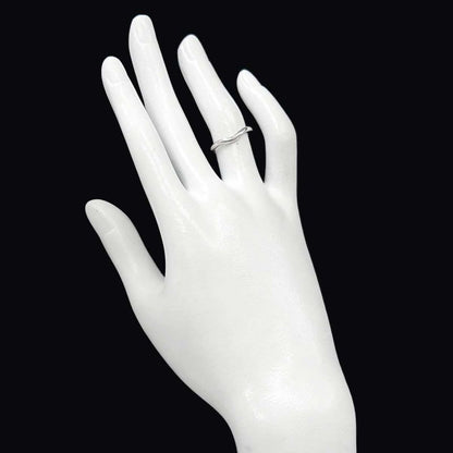 Tiffany & Co Curved Band Ring Pt Platinum