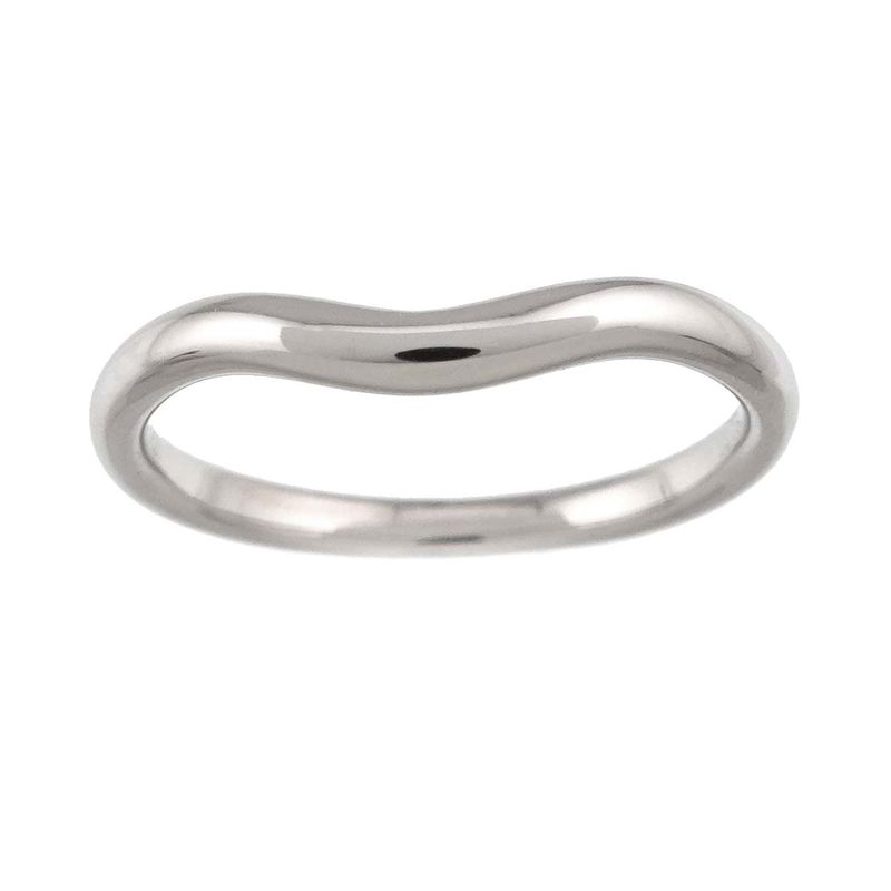Tiffany & Co Curved Band Ring Pt Platinum