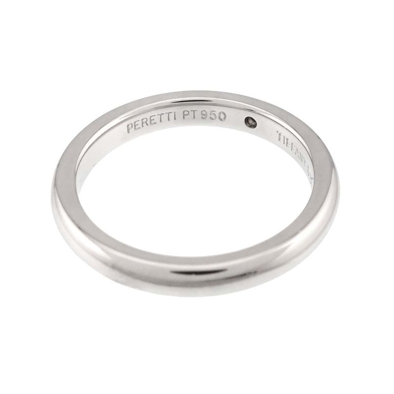 Tiffany & Co Stacking Band Ring Diamond Pt Platinum