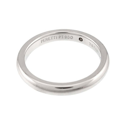 Tiffany & Co Stacking Band Ring Diamond Pt Platinum