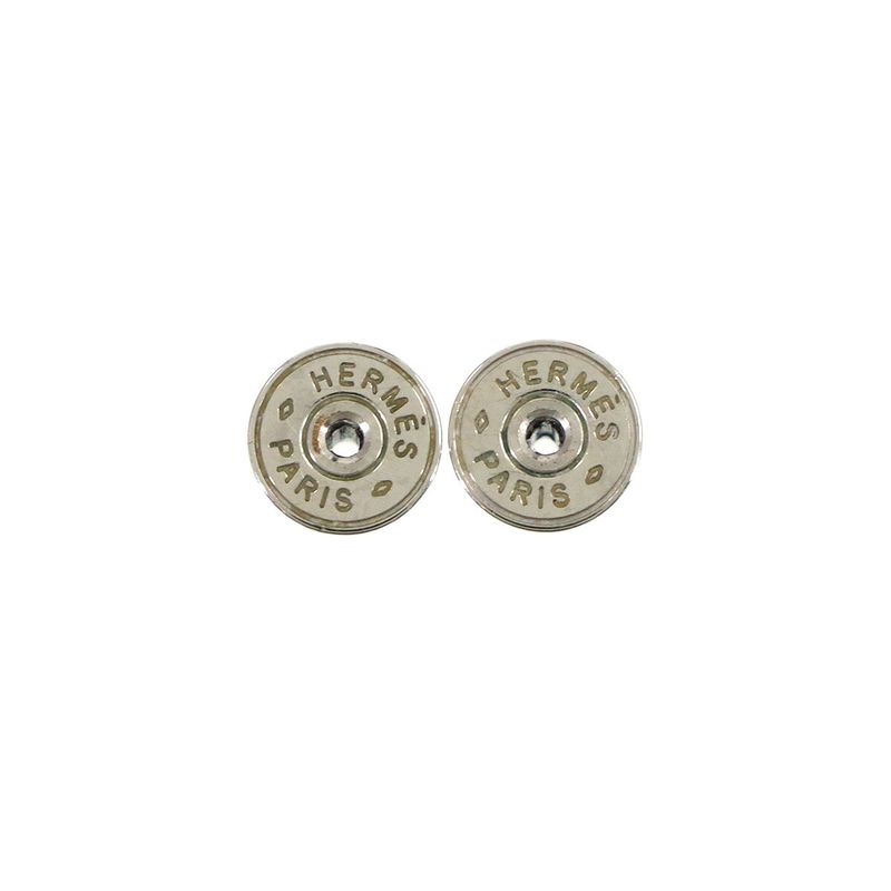 Hermes Mini Pop Earrings Lila Silver