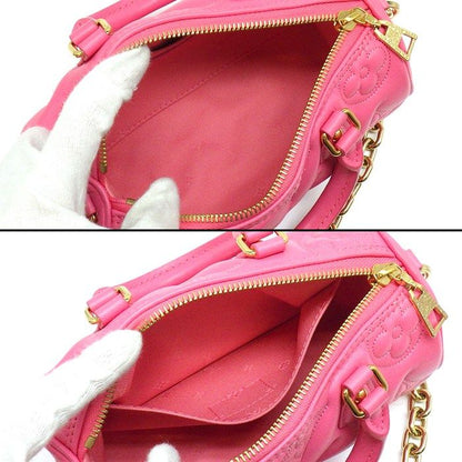 Louis Vuitton Handbag Papillon BB Dragon Fruit Bubble Glam Leather Gold