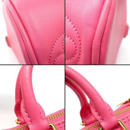 Louis Vuitton Handbag Papillon BB Dragon Fruit Bubble Glam Leather Gold