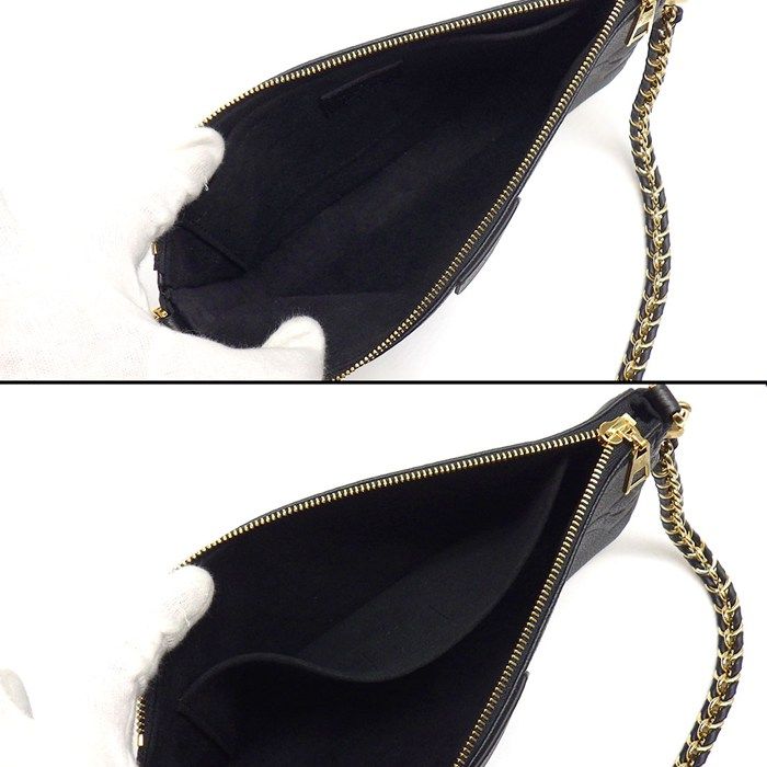 Louis Vuitton Shoulder Bag Multy Pochette Noir Black Monogram Empreinte Leather