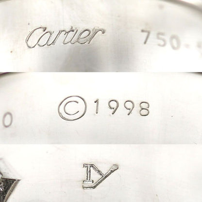 Cartier 18k White Gold Love Ring Half Diamond