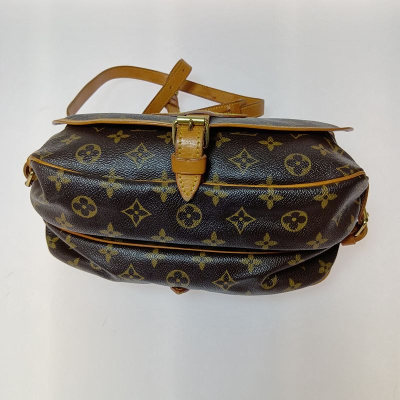 Louis Vuitton Monogram Saumur 30 Shoulder Bag Brown