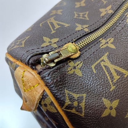 Louis Vuitton Monogram Speedy 40 Boston Bag Brown Zipper Torn on Handle