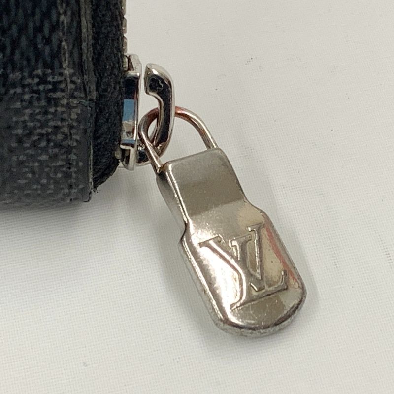 Louis Vuitton Damier Graphite Zippy Wallet Vertical Zip Around Black