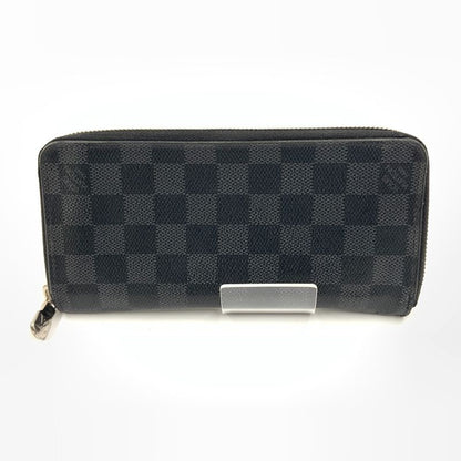 Louis Vuitton Damier Graphite Zippy Wallet Vertical Zip Around Black
