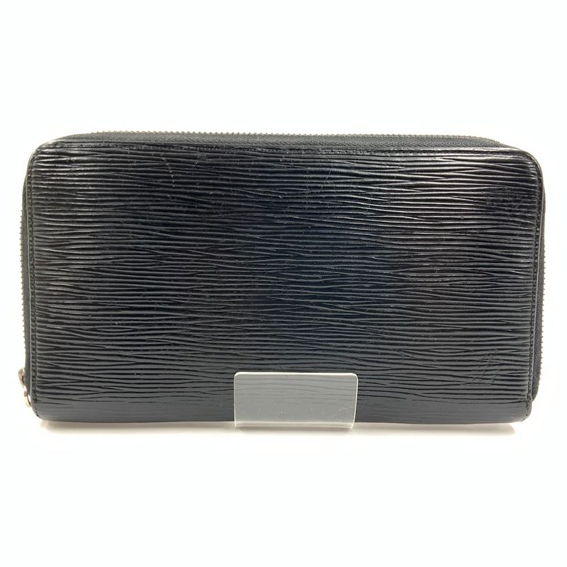 Louis Vuitton Epi Zippy Organizer Zip Around Wallet Black