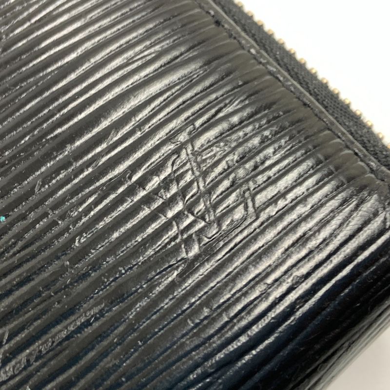 Louis Vuitton Epi Zippy Organizer Zip Around Wallet Black