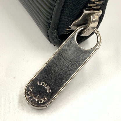 Louis Vuitton Epi Zippy Organizer Zip Around Wallet Black