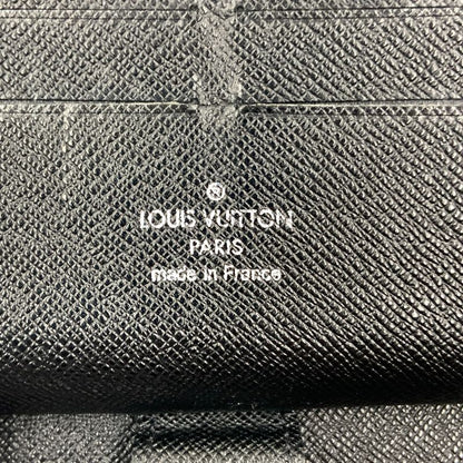 Louis Vuitton Epi Zippy Organizer Zip Around Wallet Black