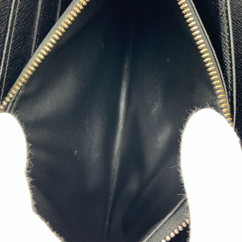 Louis Vuitton Epi Zippy Organizer Zip Around Wallet Black