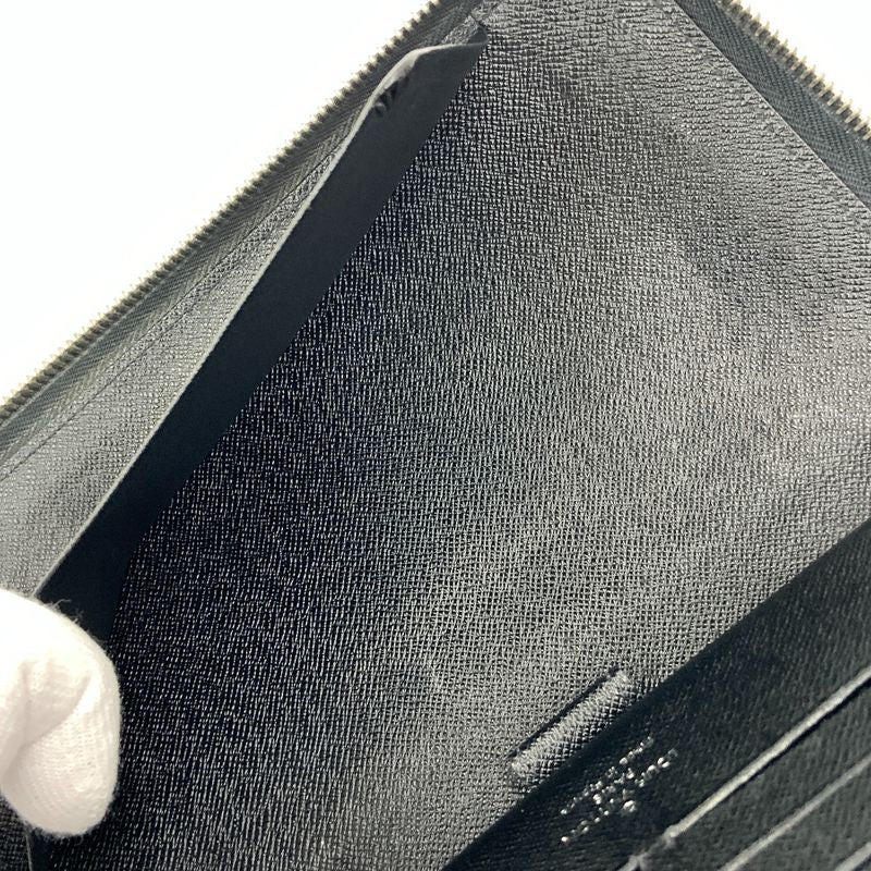 Louis Vuitton Epi Zippy Organizer Zip Around Wallet Black
