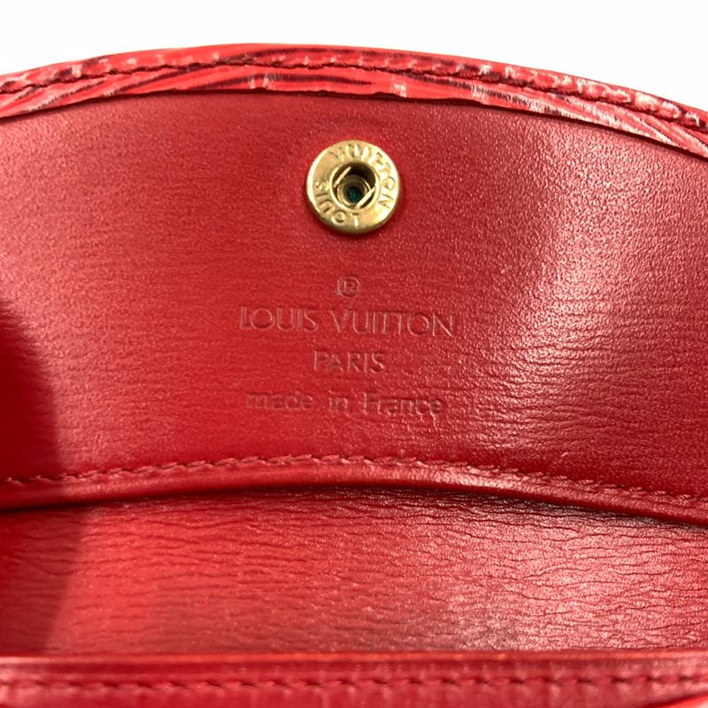 Louis Vuitton Epi Porte-Monnaie Sample Coin Purse Red Delivery As Is Junk