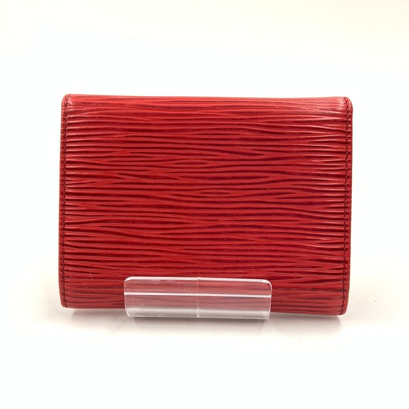 Louis Vuitton Epi Porte-Monnaie Sample Coin Purse Red Delivery As Is Junk