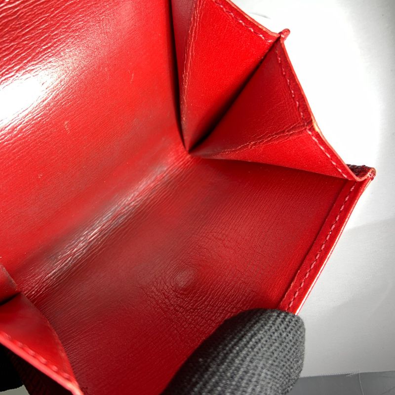 Louis Vuitton Epi Porte-Monnaie Sample Coin Purse Red Delivery As Is Junk