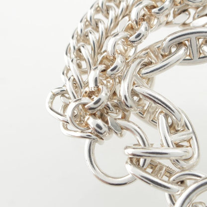 Hermes Etcetra 4 Chaine D'ancre Bracelet Silver