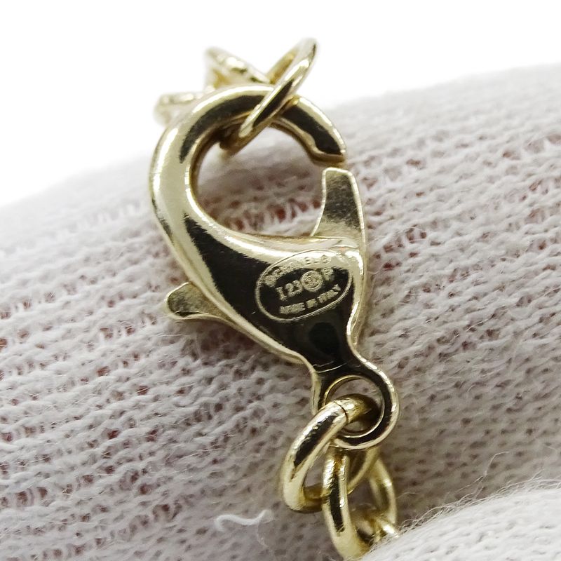 Chanel Choker Necklace Metal Line Stone Faux Pearl Star CC Logo Gold White