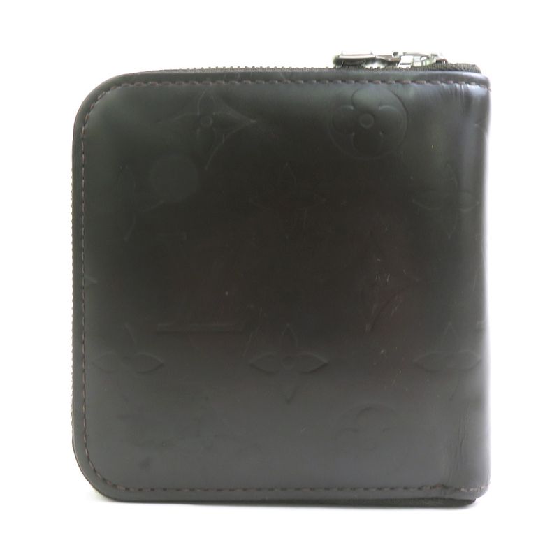 Louis Vuitton Bifold Wallet Monogram Glace Porte Billets Mone Zip