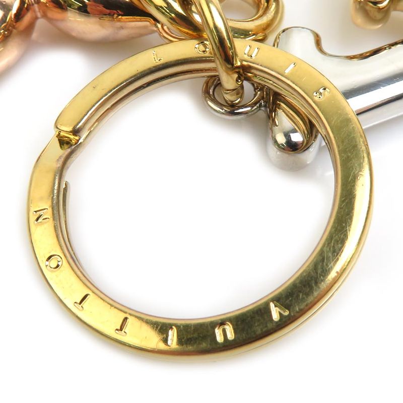 Louis Vuitton Key Ring Charm Porte Cles LV New Wave
