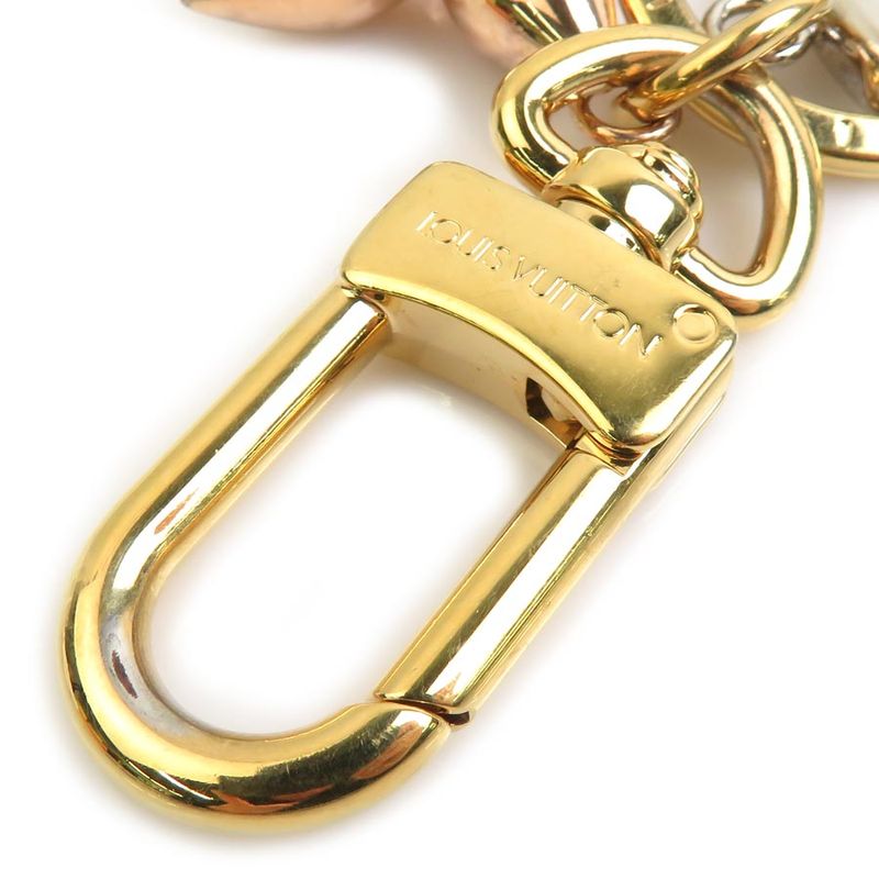 Louis Vuitton Key Ring Charm Porte Cles LV New Wave